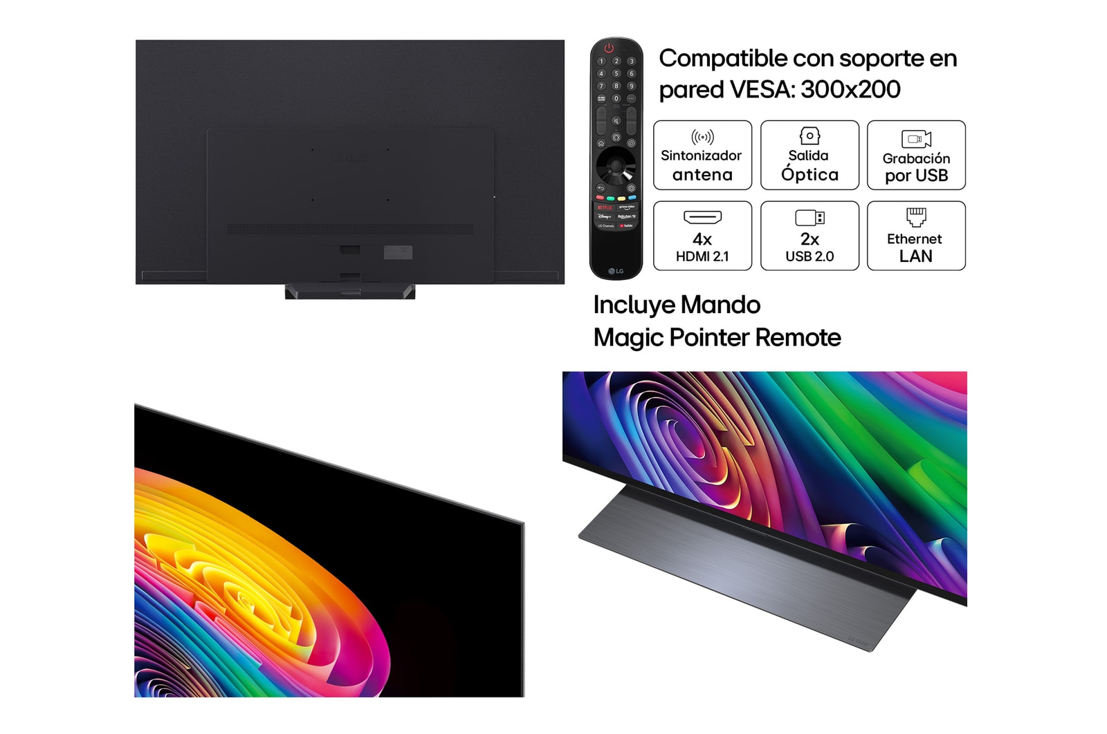 LG Smart TV LG OLED evo AI C6 77 pulgadas 4K 2026, OLED77C6ELB